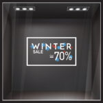 Αυτοκoλλητο Εκπτωσεων WINTER SALE MINIMAL BOX