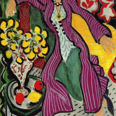 Πινακας σε καμβά MATISSE - WOMAN IN PURPLE COAT - Henri Matisse Sticky 5