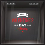 Αυτοκoλλητο Βιτρίνας HAPPY VALENTINES DAY 3