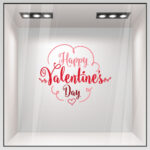 Αυτοκoλλητο Βιτρίνας HAPPY VALENTINES DAY 2
