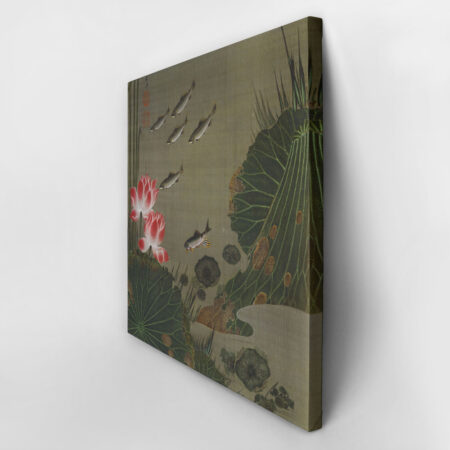 Πίνακας JAKUCHU ITO - A SHOAL OF TROUT AND LOTUS - Jakuchu Ito Sticky 3