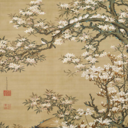 Πινακας σε καμβά JAKUCHU ITO - BIRDS ON ARONIA BRANCH - Jakuchu Ito Sticky 5
