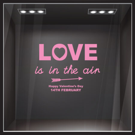 Αυτοκoλλητο Βιτρίνας LOVE IN THE AIR ARROW - Αγίου Βαλεντίνου Sticky 4