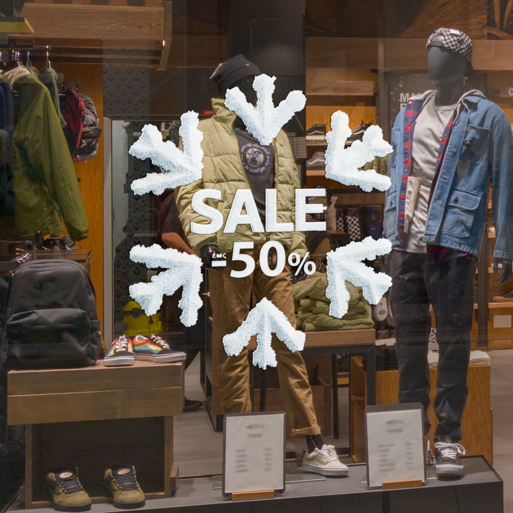 Αυτοκoλλητο Εκπτωσεων SNOW SALE