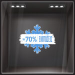 Αυτοκoλλητο Εκπτωσεων SNOWFLAKE SALE GR
