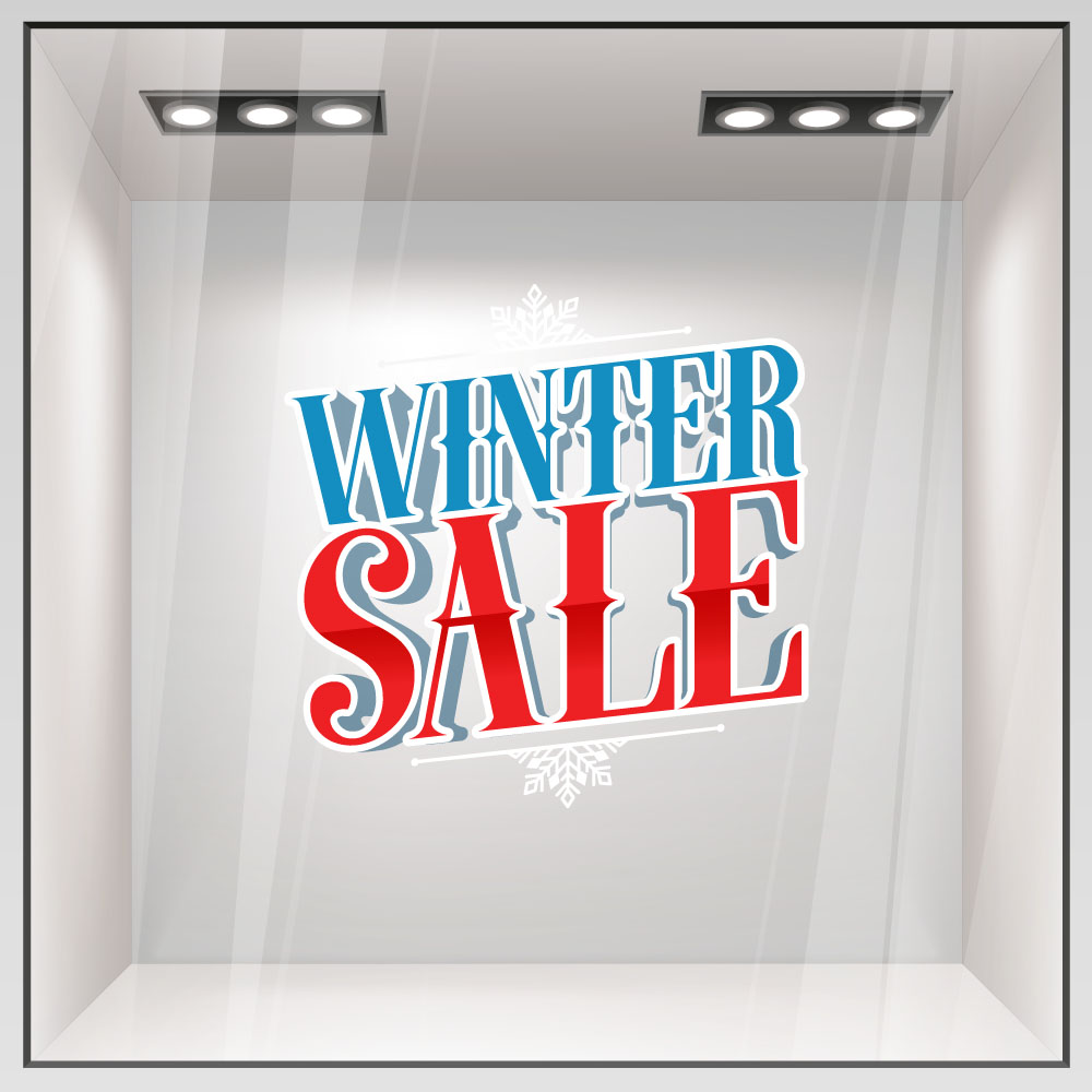 Αυτοκoλλητο Εκπτωσεων WINTER SALE GR
