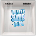 Αυτοκoλλητο Εκπτωσεων WINTER SALE FROZEN TEXT