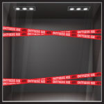 Αυτοκολλητο Εκπτωσεων WINTER SALE RIBBON UP TO