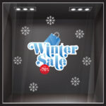 Αυτοκoλλητο Εκπτωσεων WINTER SALE SHOPPING
