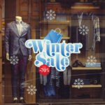 Αυτοκoλλητο Εκπτωσεων WINTER SALE SHOPPING
