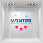 Αυτοκoλλητο Εκπτωσεων WINTER SEASON SALE