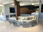 PVC Panel τοιχου 122cm x 280cm x 2,8mm ONYX GREY 870