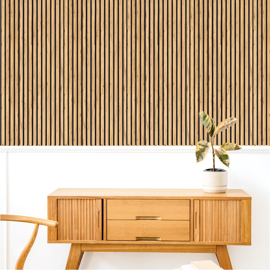 Διακοσμητικό Panel τοίχου με 3D πηχάκια ACOUSTIC 6880 PECAN Πλάτος 60cm - υψος 278cm - Πάχος 20mm