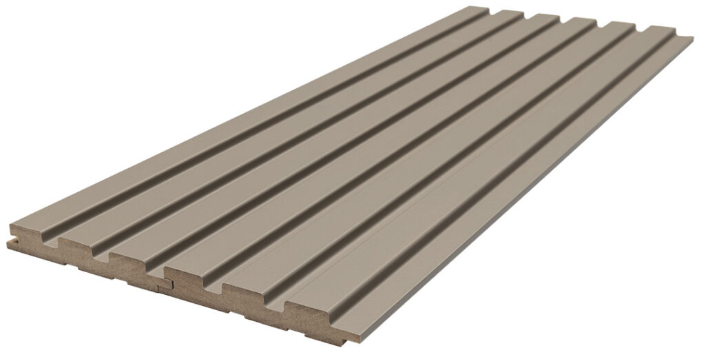 Διακοσμητικό MDF panel τοίχου με 3D πηχακια SAND GREY 506090 BEAT DL πλατος 11.9cm x υψος 2.75m