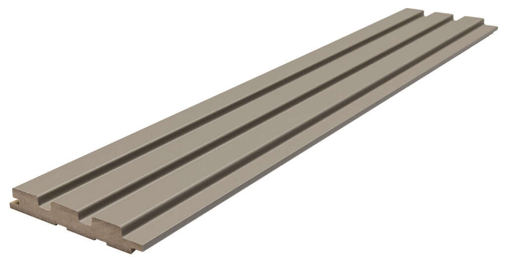 Διακοσμητικό MDF panel τοίχου με 3D πηχακια SAND GREY 506090 BEAT DL πλατος 11.9cm x υψος 2.75m