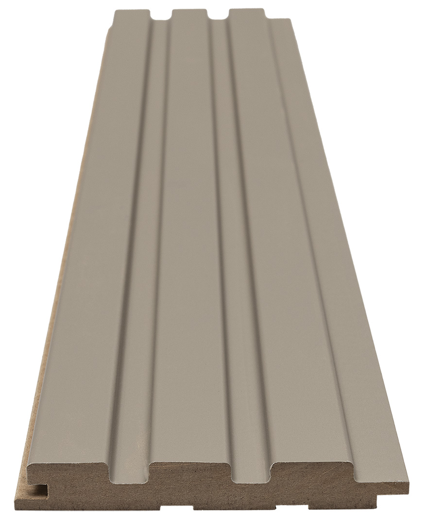 Διακοσμητικό MDF panel τοίχου με 3D πηχακια SAND GREY 506090 BEAT DL πλατος 11.9cm x υψος 2.75m