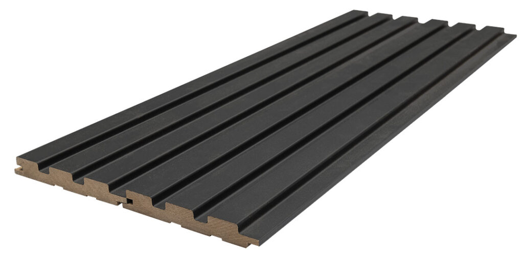 Διακοσμητικό MDF panel τοίχου με 3D πηχακια BLACK LEAD 507090 BEAT DL πλατος 11.9cm x υψος 2.75m