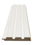 Διακοσμητικό MDF panel τοίχου με 3D πηχακια WHITE 502040 BEAT ST πλατος 11.9cm x υψος 2.75m