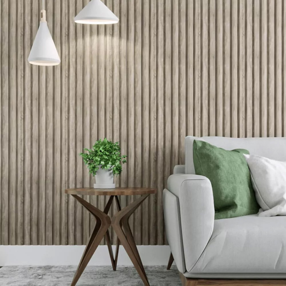 Διακοσμητικό MDF panel τοίχου με 3D πηχακια VINTAGE OAK 503040 BEAT ST πλατος 11.9cm x υψος 2.75m