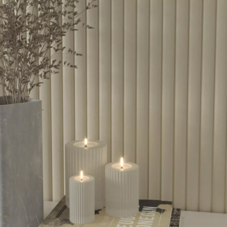 Διακοσμητικό MDF panel τοίχου με 3D πηχακια SAND GREY 806090 WAVE DL πλατος 11.9cm x υψος 2.75m - Πανελ τοίχου με 3D πηχάκια
