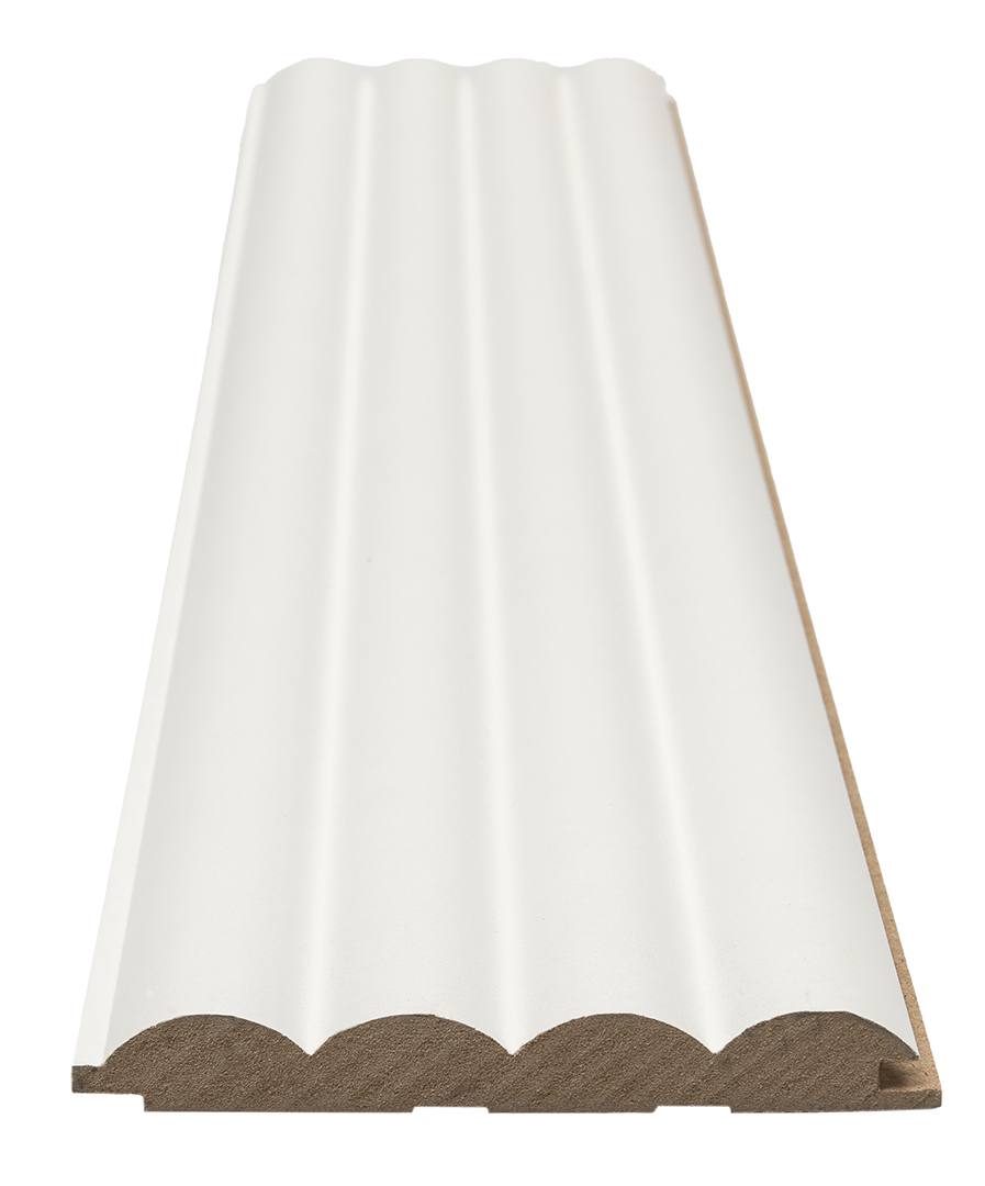 Διακοσμητικό MDF panel τοίχου με 3D πηχακια WHITE WAVE ST πλατος 11.9cm x υψος 2.75m