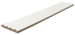 Διακοσμητικό MDF panel τοίχου με 3D πηχακια WHITE WAVE ST πλατος 11.9cm x υψος 2.75m