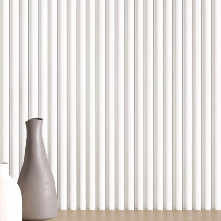 Διακοσμητικό MDF panel τοίχου με 3D πηχακια WHITE WAVE ST πλατος 11.9cm x υψος 2.75m - Πανελ τοίχου με 3D πηχάκια