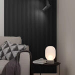 Διακοσμητικό MDF panel τοίχου με 3D πηχακια BLACK EDITION 805090 WAVE ST πλατος 11.9cm x υψος 2.75m