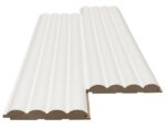 Διακοσμητικό MDF panel τοίχου με 3D πηχακια WHITE WAVE ST πλατος 11.9cm x υψος 2.75m