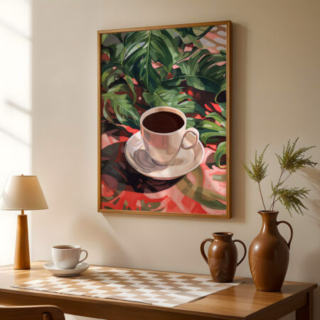 Πόστερ COFFEE AND PLANTS - Botanical - Λουλούδια