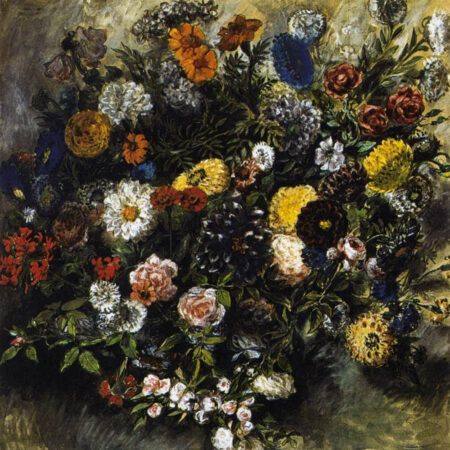 Πίνακας σε καμβά DELACROIX - BOUQUET OF FLOWERS - Eugene Delacroix Sticky 6