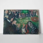 Πινακας σε καμβά EDVARD MUNCH - AT THE ROULETTE TABLE IN MONTE CARLO
