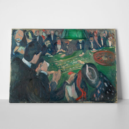 Πινακας σε καμβά EDVARD MUNCH - AT THE ROULETTE TABLE IN MONTE CARLO - Edvard Munch Sticky 1
