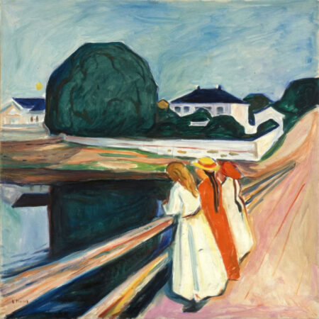 Πίνακας σε καμβά EDVARD MUNCH - THE GIRLS ON THE BRIDGE - Edvard Munch Sticky 6