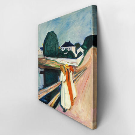 Πίνακας σε καμβά EDVARD MUNCH - THE GIRLS ON THE BRIDGE - Edvard Munch Sticky 3