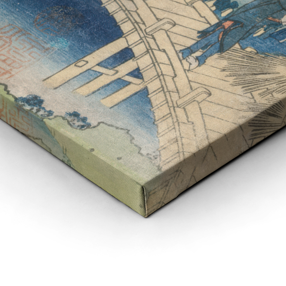 Πινακας σε καμβά HOKUSAI - JAPAN RICE FIELDS AND WORKERS