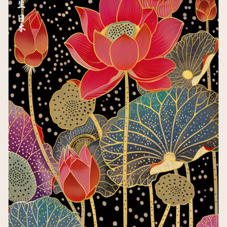 Πόστερ JAPANESE FLOWERS - Botanical - Λουλούδια Sticky 2