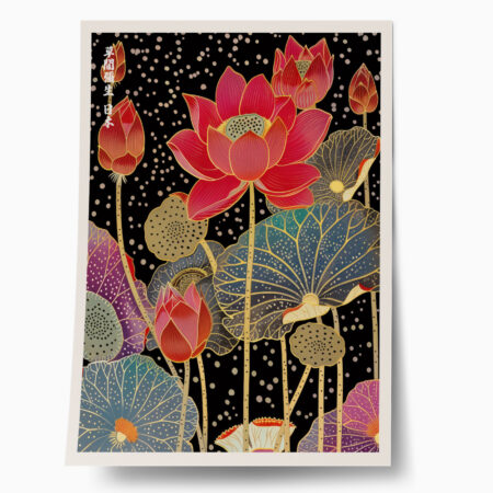 Πόστερ JAPANESE FLOWERS - Botanical - Λουλούδια Sticky 1