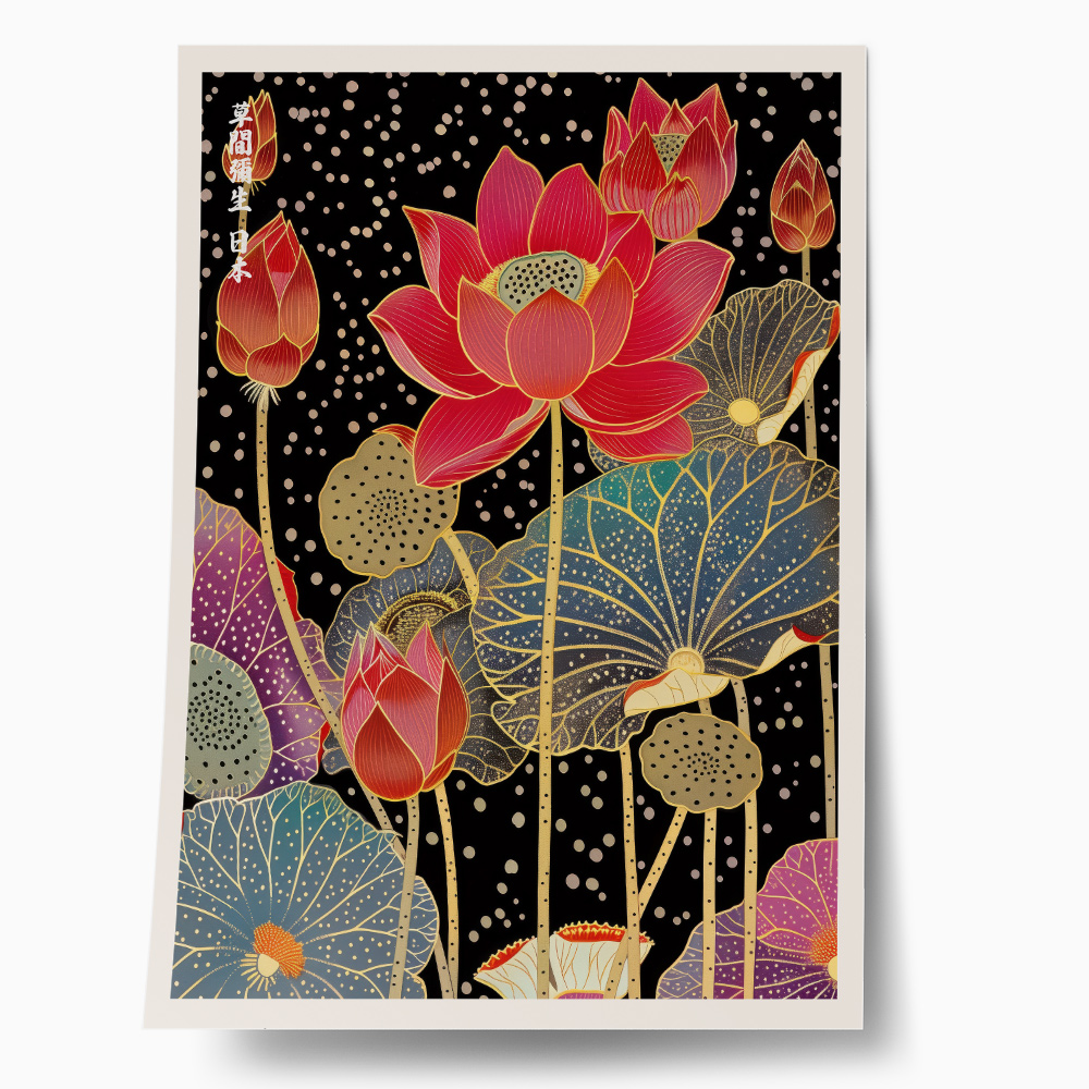 Πόστερ JAPANESE FLOWERS