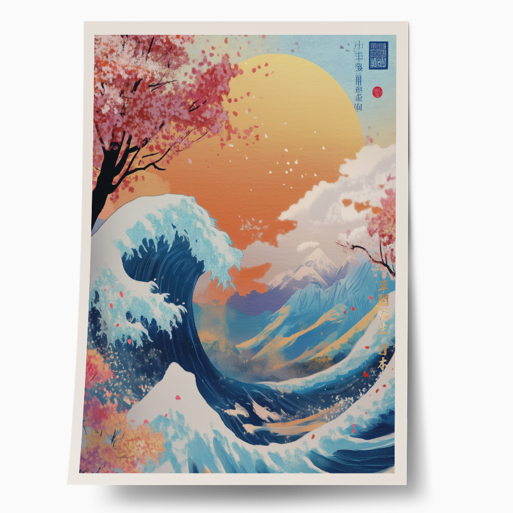 Πόστερ JAPANESE SPRING WAVE