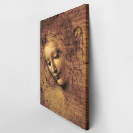 Πινακας σε καμβά LEONARDO DA VINCI - HEAD OF A YOUNG WOMAN WITH TOUSLED HAIR - Leonardo Da Vinci Sticky 3