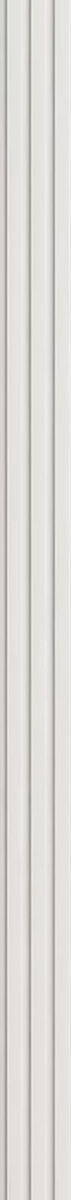 Διακοσμητικό MDF panel τοίχου με 3D πηχακια WHITE 502040 BEAT ST πλατος 11.9cm x υψος 2.75m