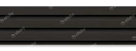 Διακοσμητικό MDF panel τοίχου με 3D πηχακια BLACK 505090 BEAT ST πλατος 11.9cm x υψος 2.75m - Πανελ τοίχου με 3D πηχάκια Sticky 6