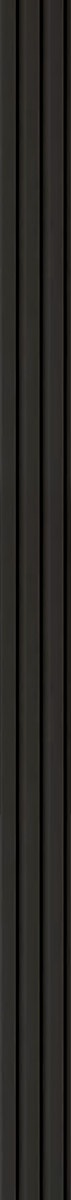 Διακοσμητικό MDF panel τοίχου με 3D πηχακια BLACK 505090 BEAT ST πλατος 11.9cm x υψος 2.75m