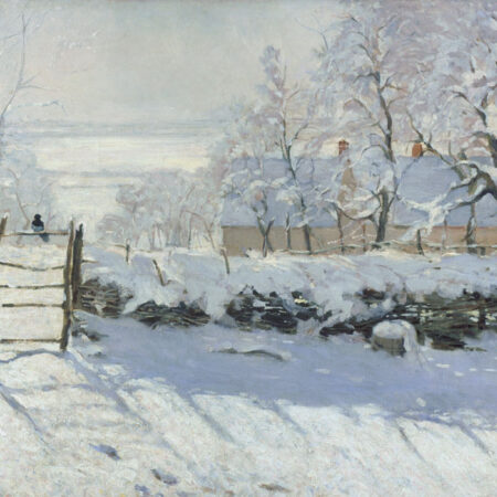 Πινακας σε καμβά MONET - THE MAGPIE - Monet Claude Sticky 6