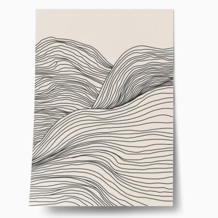 Πόστερ MOUNTAIN MINIMALIST LINES - Lineart Sticky 1
