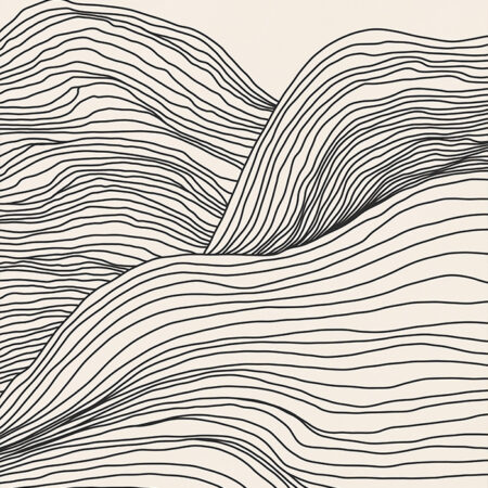 Πόστερ MOUNTAIN MINIMALIST LINES - Lineart Sticky 2