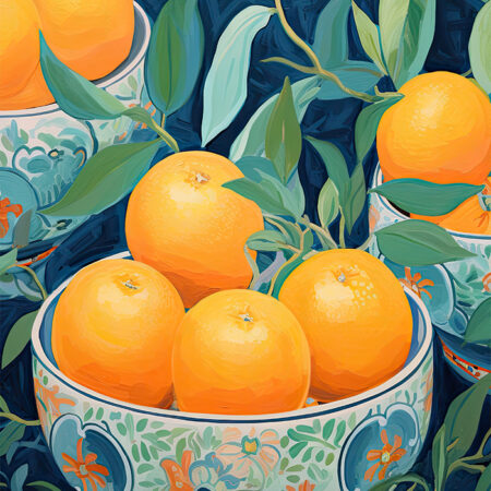 Πόστερ ORANGES IN BOWL - Botanical - Λουλούδια Sticky 2