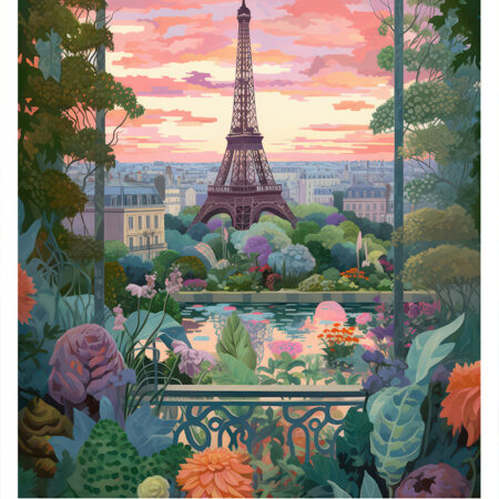 Πόστερ PARIS FANTASY - Πολεις - Χαρτες Sticky 2
