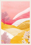 Πόστερ PINK GRASSLANDS